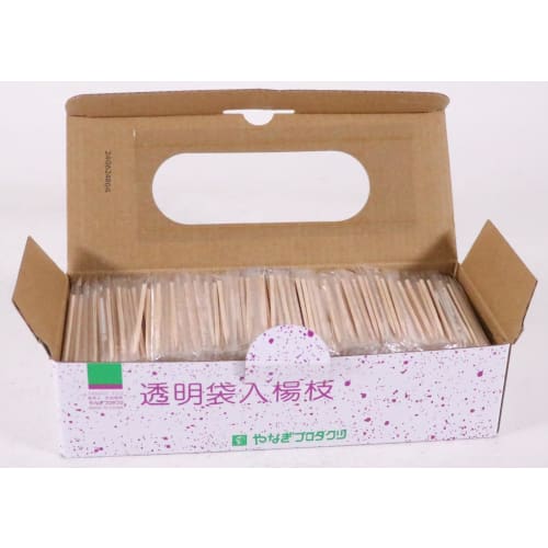 Yanagi Products Toothpicks in Clear Bags (Pack of 1000)