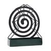 Yousheng Metal Incense Coil Holder with Ash Catcher Tray Cat Ear Pine Tree Repellent Spiral Incense Hanger Stand Portable Incense Burner Decoration