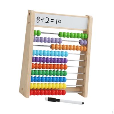 Abacus for Kids 10 Rows,Educational with Colorful Beads,Wooden Counting Frame,Classic Preschool