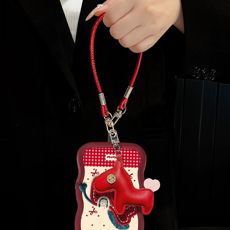 Plush Pony Lanyard Suitable for Apple 17promax Mobile Phone Case Iphone15 Double Bracket 16 Silicone 14 Huawei