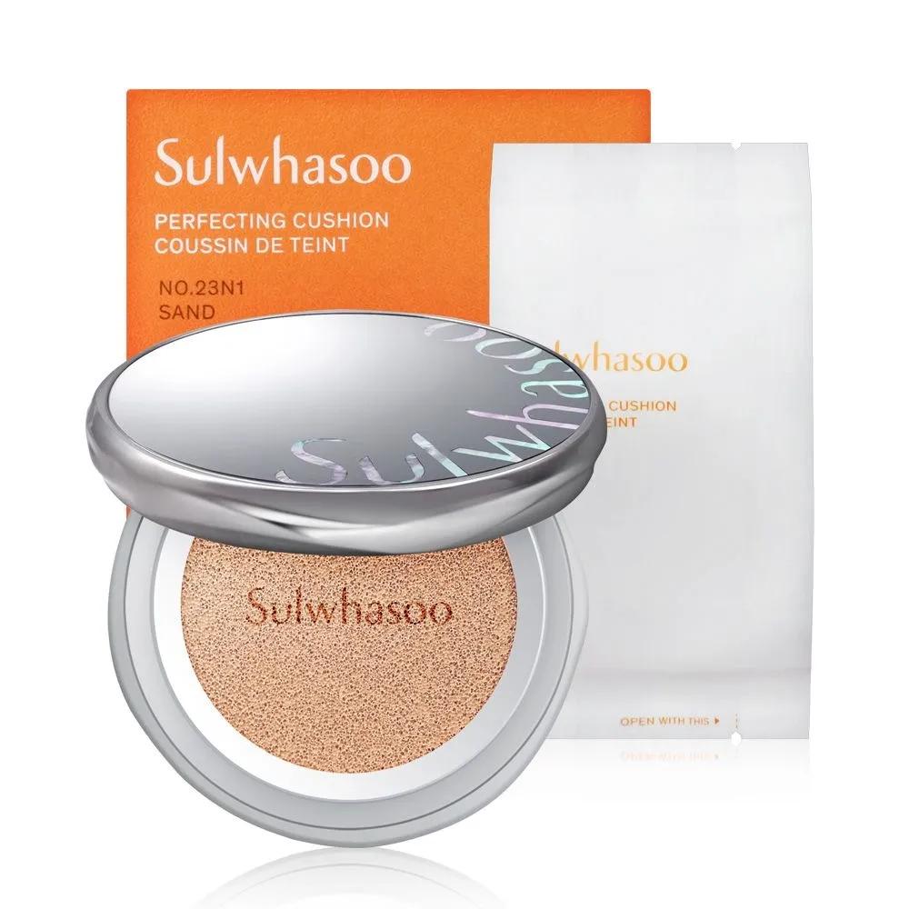 Sulwhasoo Perfecting Cushion 21N1 Beige Brightening Anti-wrinkle Moisture Hydrating Basic Care Main Product + Refill SPF50+