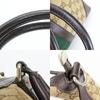 Used GUCCI Handbag Sherry Line 257341 GG Canvas/leather Beige Dark Brown