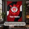 Personalized Wall Tapestry,FC St. Pauli Custom Text, Soft Fabric Wall Art For Indoor Decoration