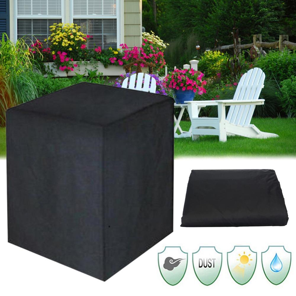 Black Air Conditioner Cover 68*68*72CM BBQ Cover Furniture Protective Cover Garden Furniture