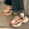 Women's Thick-soled Shoes Lace-up Vulcanized Women's Shoes Summer New Breathable Casual Sports Shoes