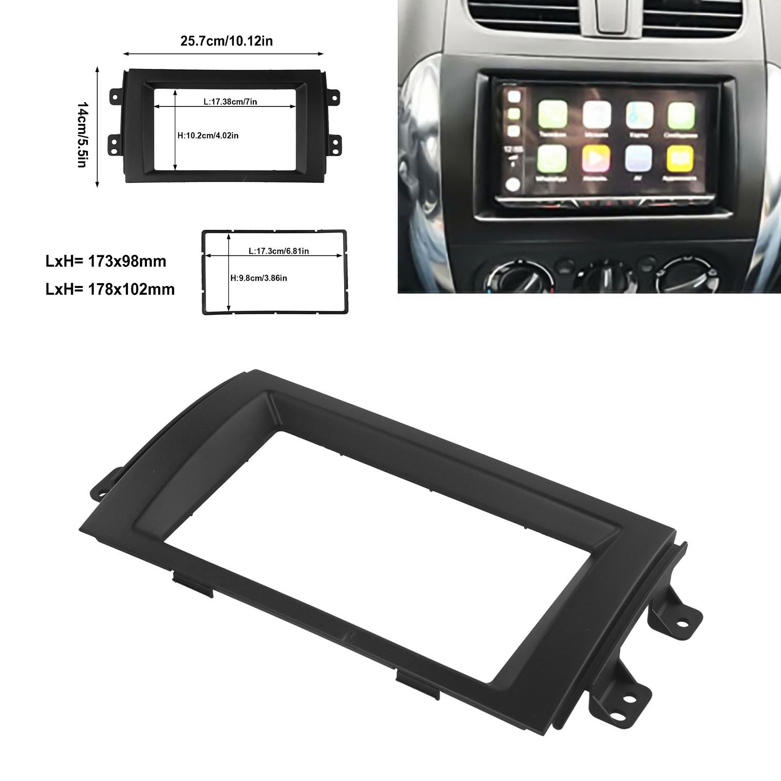 For Suzuki SX4 2007-2013 Aftermarket Double Din Stereo Radio Plate Frame Panel Trim For Dash Kit for Stereo Upgrade China Mainland
