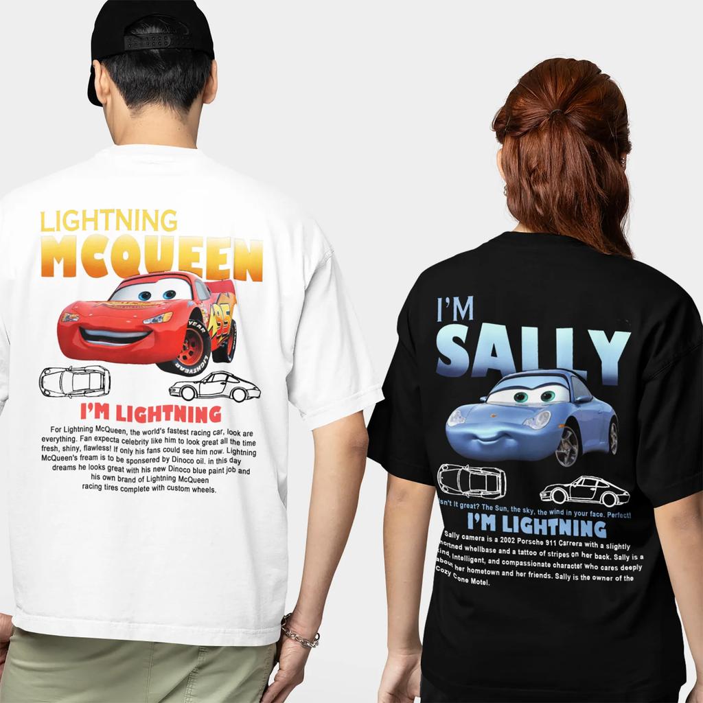 Lustiges Sally Ich bin Lightning Auto Outfit T-Shirt für Männer Frauen Mcqueen T-Shirt Baumwolle Neuankömmling Kleidung Liebe Geschenk für Paar