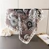Sunscreen Light Luxury Printed Silk-Like Scarf Shawl Neck Scarf High-End Versatile Women's Headband