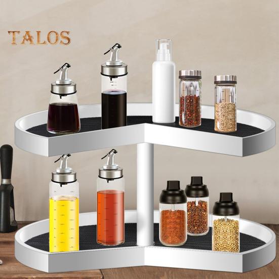 2Pcs Shelf Liner Circle Kitchen Liners Non Adhesive Cabinet Drawer Mats Non Slip Fridge Liners for Pantry Sink Storage Cupboard