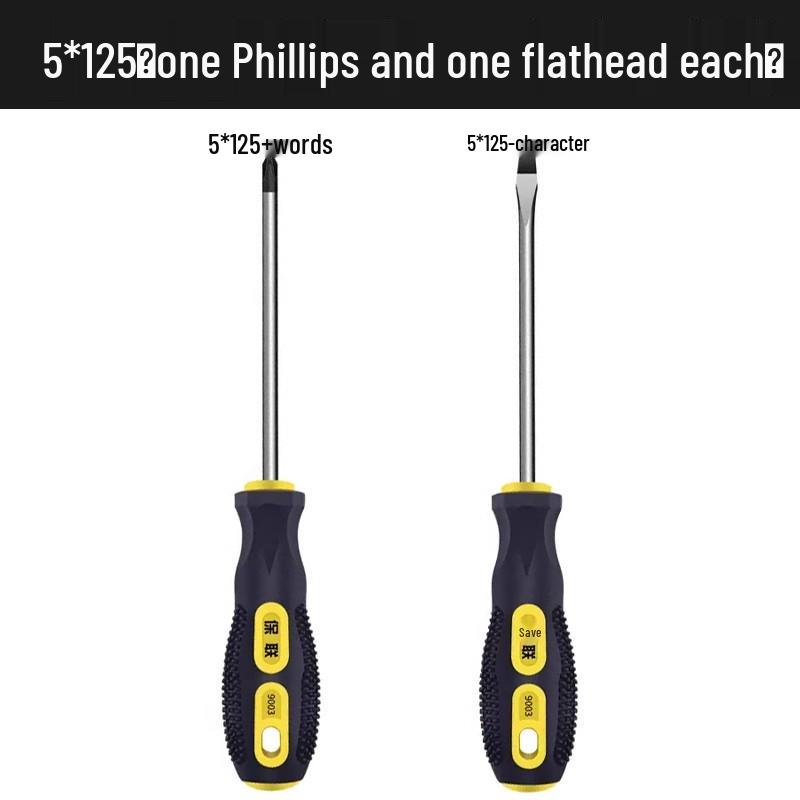 Przemysłowy Magnetyczny Zestaw Śrubokrętów Phillips i Płaskich - Zawiera Bardzo Twarde, Mocne i Małe Narzędzia