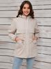 Women's 2024 Hooded Fur-Lined Windbreaker: Autumn/Winter Warm Zipper Jacket