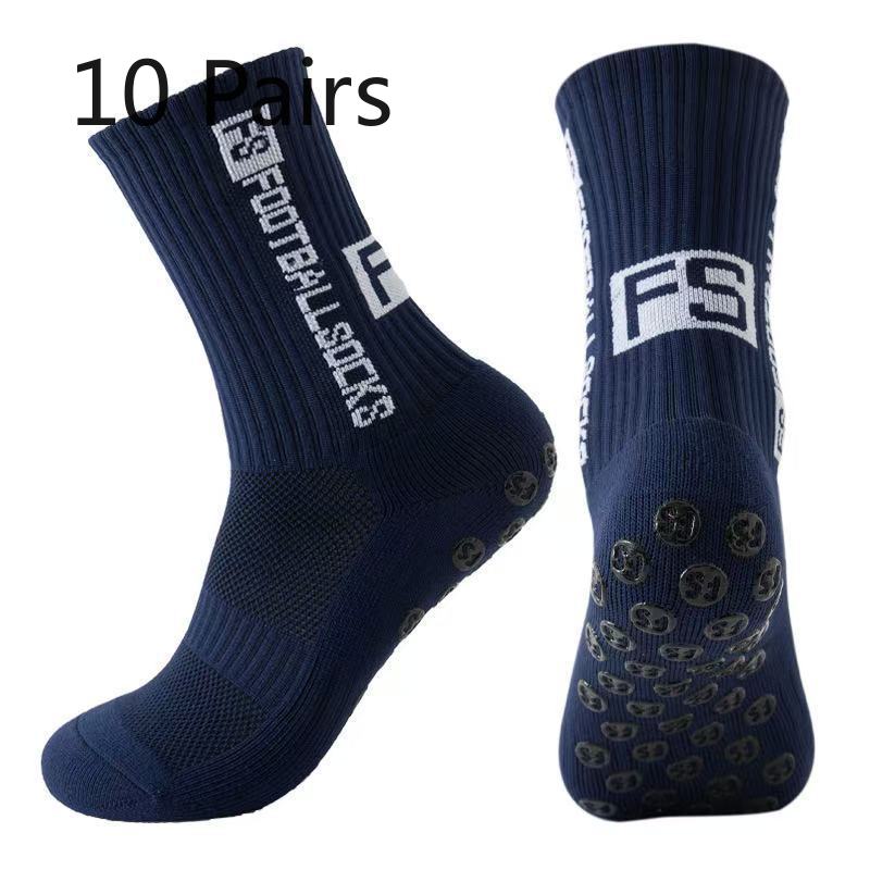 10 Pares de Meias de Futebol Masculinas Grossas para Lavar os Pés, Antiderrapantes, Absorventes de Suor, Desodorantes