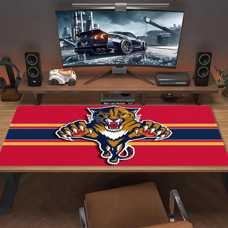 Florida Panthers Print  Cushion Non-slip Laptop Tablet Big Mousepad XXL Mat Mini PC Playmat With Lock edge
