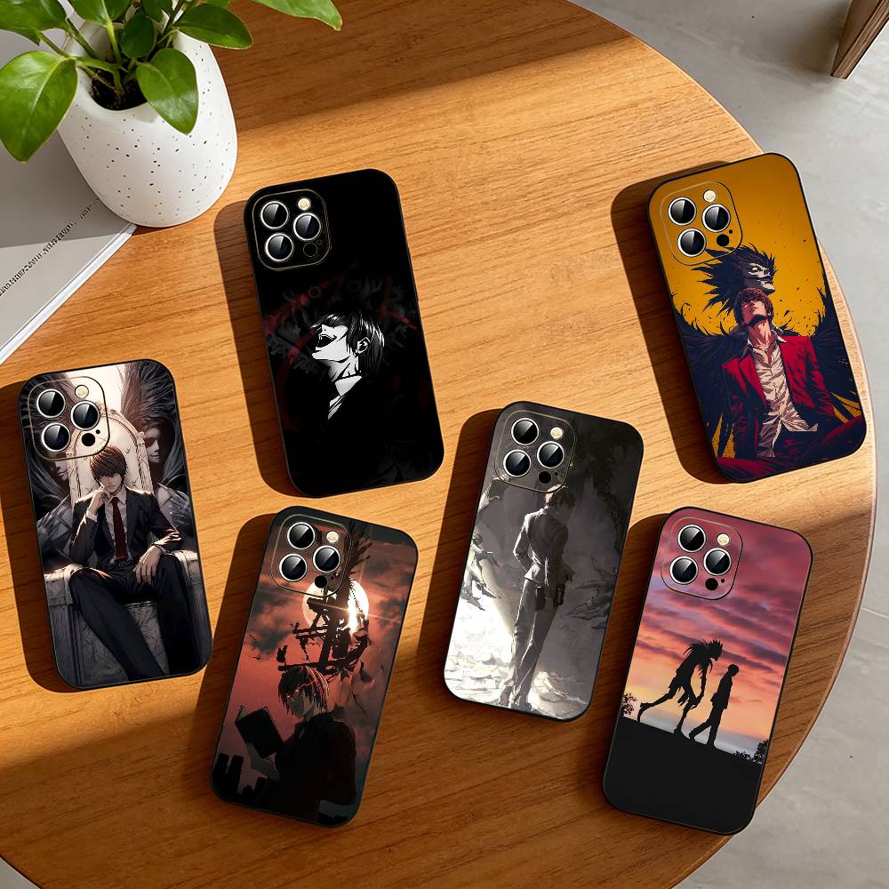 Death Note Kira Yagami Dark Anime Phone Case For iPhone 17, 16,15,14,13,12,11 Plus,Pro Max, Others Soft Black Cover