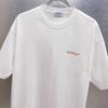 9296 Off-White Summer Men's and Women's Pure Cotton Print Oversized T-shirt Street Wear