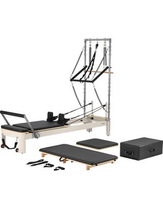 VEVOR Pilates Reformer, Pilates Machine for Home Gym Studio Use, Strength Training Workout Equipment with Dual Resistance, Reformer Box