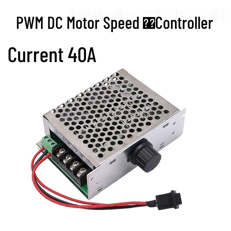 PWM DC Motor Speed Controller with Forward/Reverse Switch, 12V/24V/48V, 40A, Stepless Adjustment
