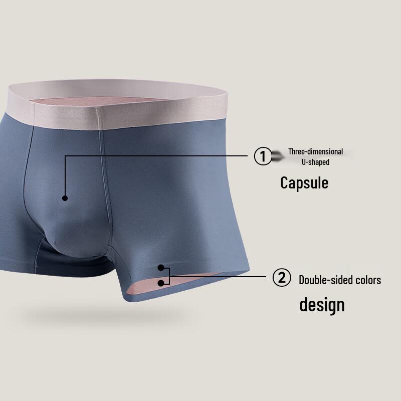 Lansha Men's 2025 S/S Modal Breathable Boxer Briefs (2-Pack)