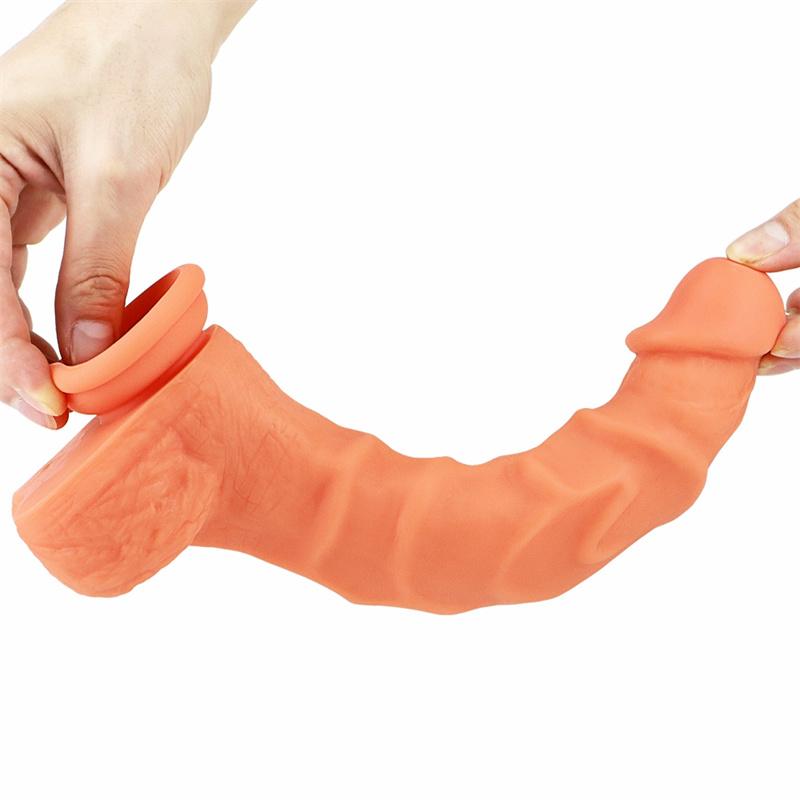 Female Adult Products Silicone Soft Manual Simulation Penis with Suction Cup Masturbation Device Fake Penis Guard Stick