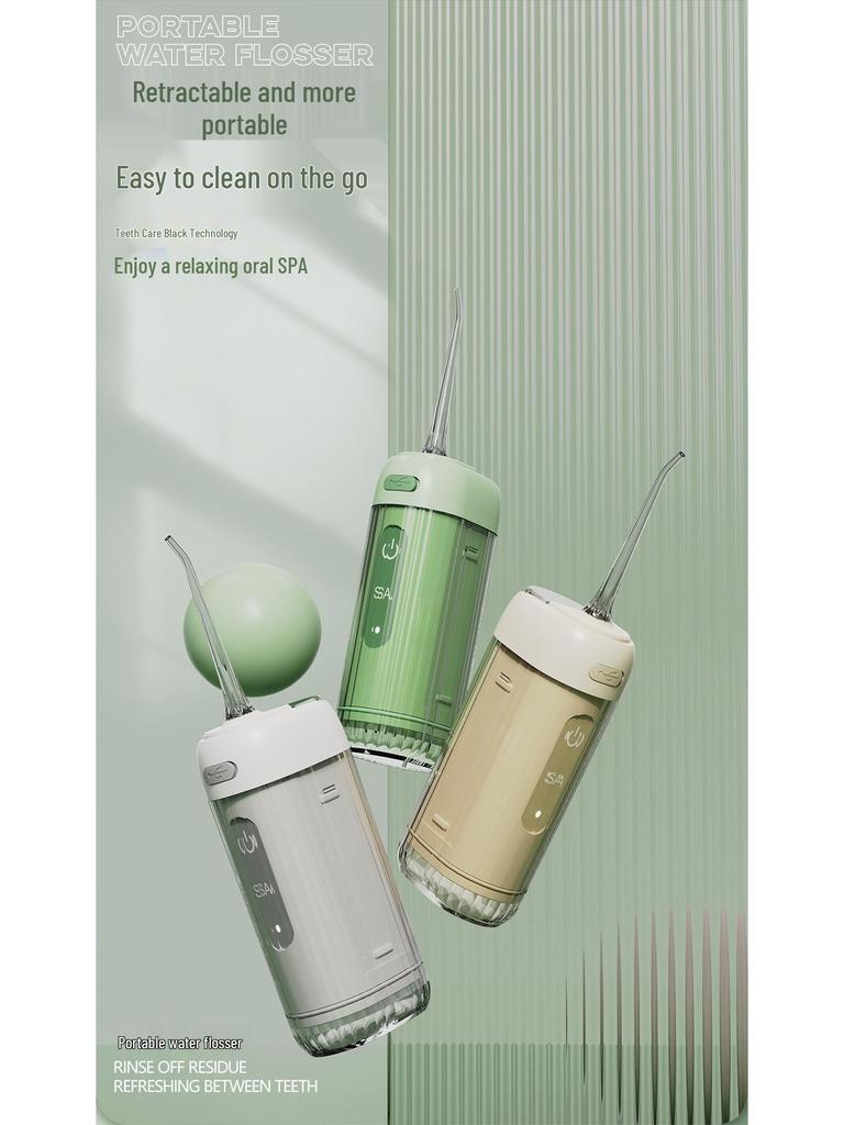 Cross-Border Portable Electric Water Flosser & Tongue Cleaner for Orthodontics