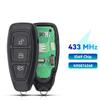 KEYYOU Smart Car Remote Key Fob 2 Buttons 4D63 DST+80 (40bit) Chip 433Mhz FSK For Ford Ecosport 2013 - 2016 Intelligent Keyless