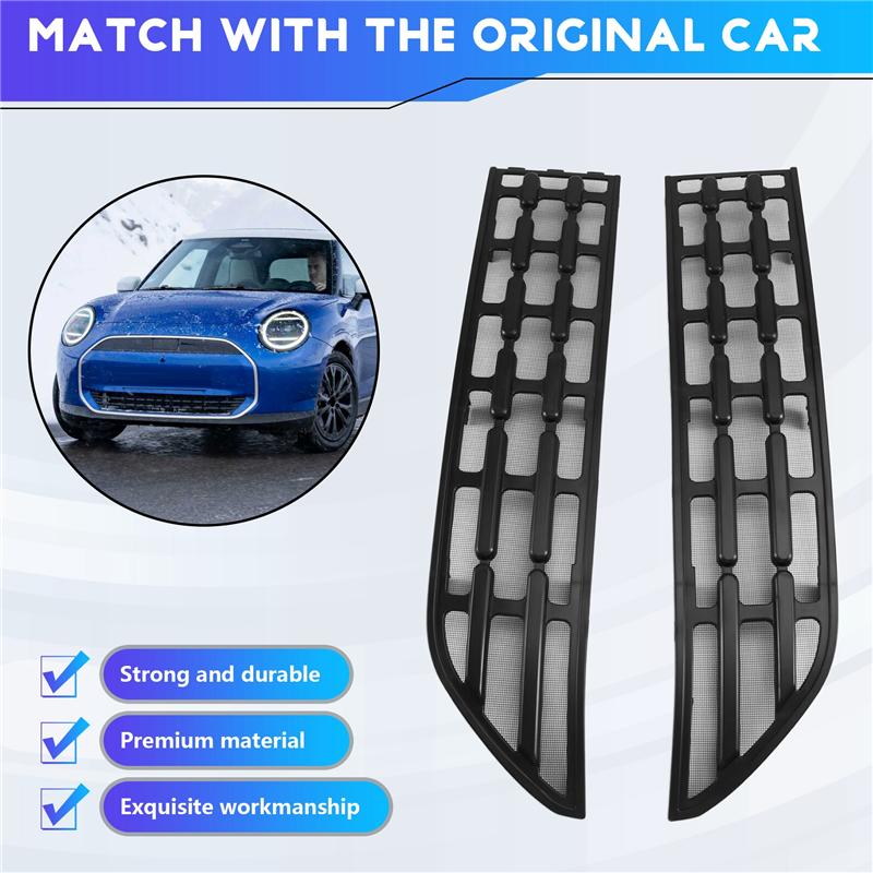 Anti Ect Net Car Lower Bumper Mesh Cover Front Grille For Mini Cooper E SE J01 EV Electric 2024 2025 B