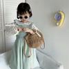 Stylish Knitted Kids Tote Bag Mini Hollow Design Unisex Crossbody For Toddlers