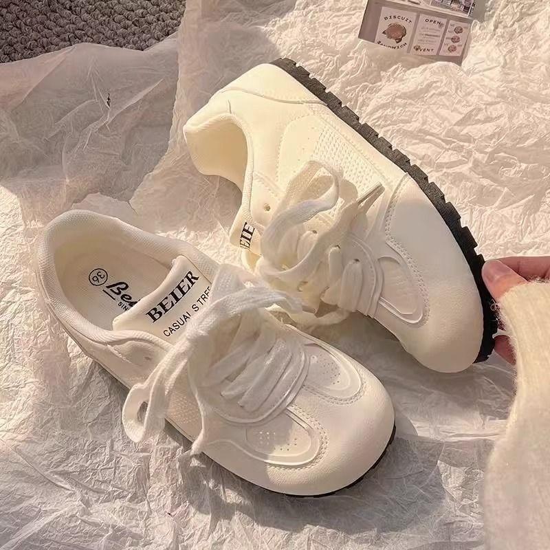 

Ultra-light summer shoes spring new ballet style women s versatile little white shoes women are not tired of feet 35 бежевий