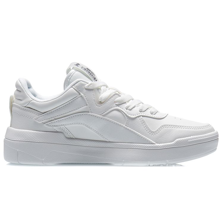 Li-Ning Durable Breathable Low-Top Skate Shoes Women Sneakers White AECR004-1