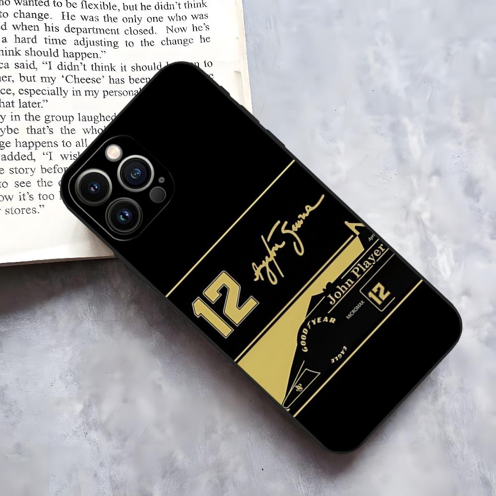 Ayrton Senna F1 Phone Case for iphone 15 14 Pro 13 Mini 11 12 Max Xr X Xs 8 Plus Shockproof Back Cover