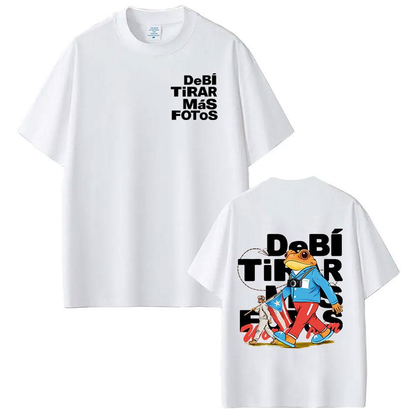 Rapper Bad Bunny T Shirt Debi Tirar Mas Fotos Dtmf Tshirts Unisex Unisex Clothing Fashion Hip Hop Short Sleeve Tshirt Streetwear