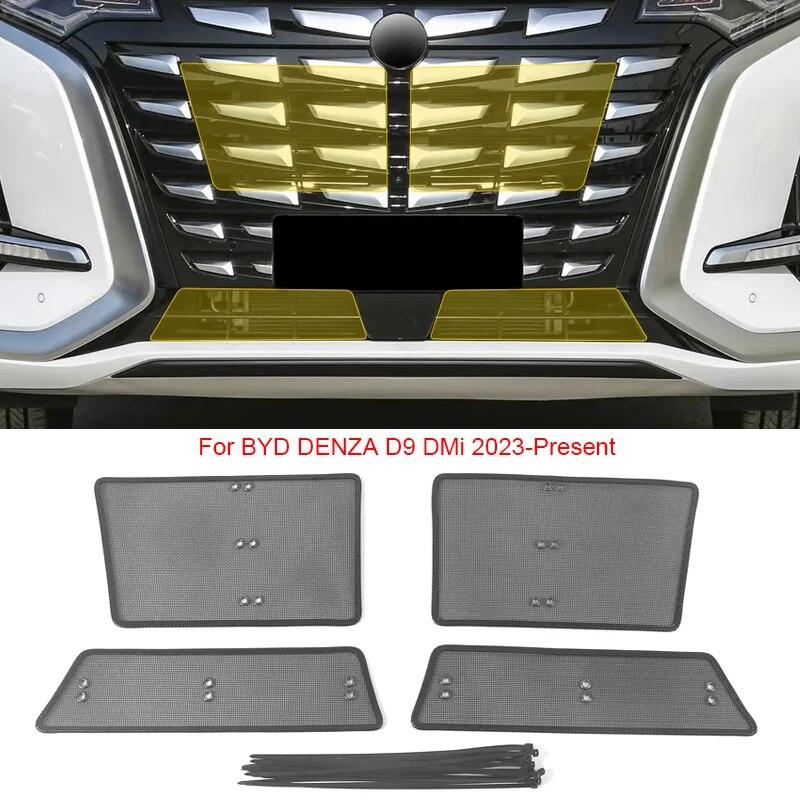 Car Insect-proof Air Inlet Protection Cover Insert Vent Racing Grill Filter Net External Accessory For BYD DENZA D9 2023 2024