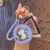 Mini My Royal Cat Mirror Keychain Pendant Cute Car Key Chain Bag Pendant Yiwu Small Gifts