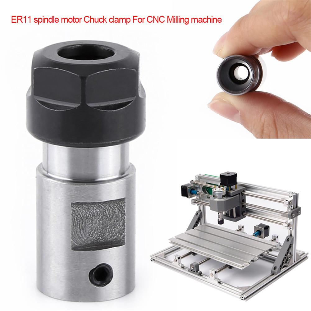 ER11 5MM Motor Shaft Collet Chuck Spindle Extension Rod Inner with ER-A Wrench for CNC Milling
