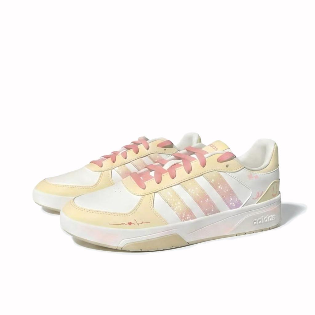 

Adidas COURTBEAT Synthetic Leather Slip Resistant Abrasion Resistant Low top Skateboard Shoes Unisex KI6783(Team2319-) 37⅓