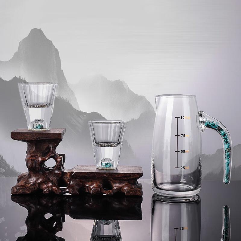 Enshou Su Gold Foil Glass Liquor Gift Set