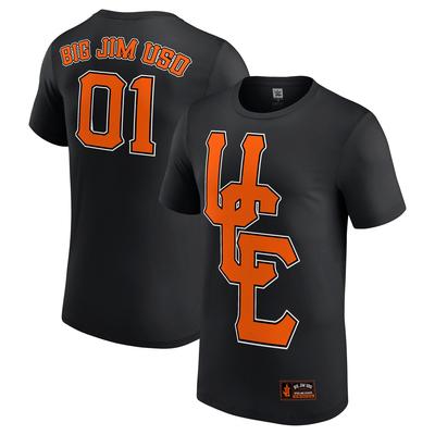 Herren Schwarzes Jimmy Uso Big Jim T-Shirt