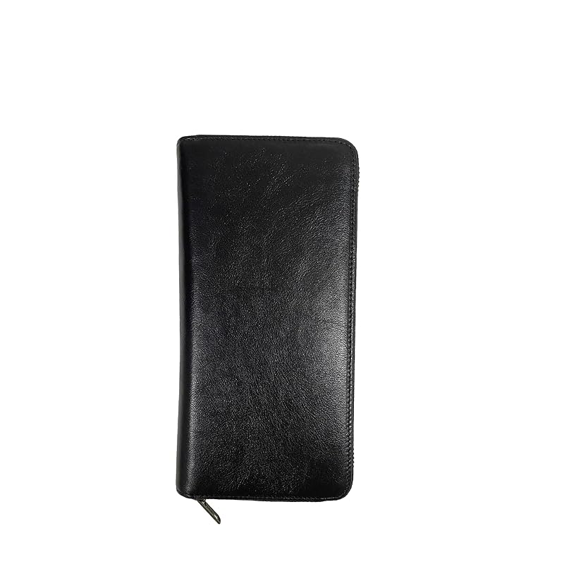 

[Ennplus] wallet men s long wallet genuine leather cowhide leather large capacity Holds a lot of cards Compact wallet L-shaped coin purse Made by top