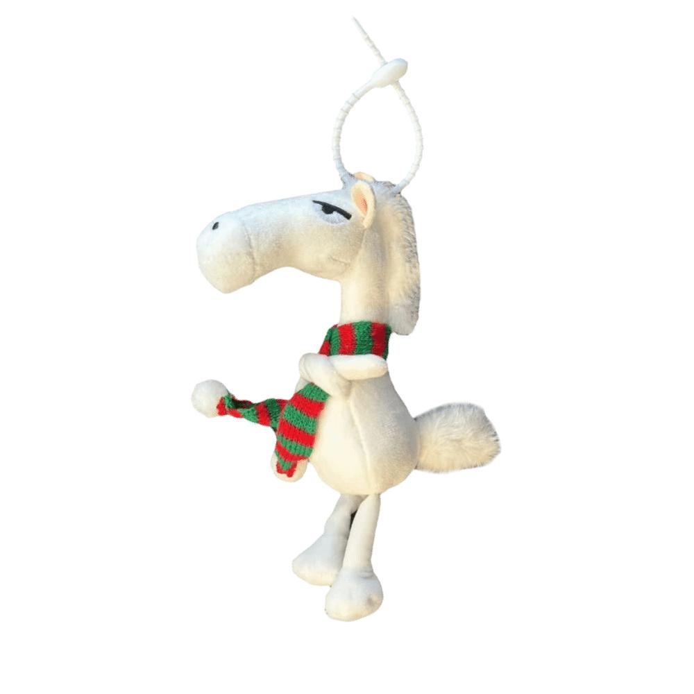 Craftsmanship Horse Keychain Cartoon Pony Plush Doll Exquisite Simulation Horse Toy  Birthday Gift