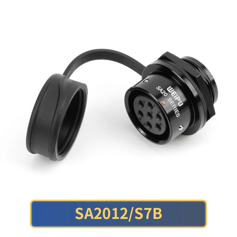 WEIPU Waterproof Power Connector SA20 Series 2-15 Pin Male Plug Female Socket Panel Mount Aviation Connector Electrical Systems
