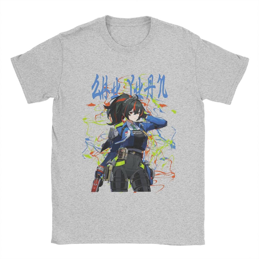 Zenless Zone Zero Videospiel Merch T-Shirt Herren Damen Vintage 100% Baumwolle Alle Jahreszeiten Stoff