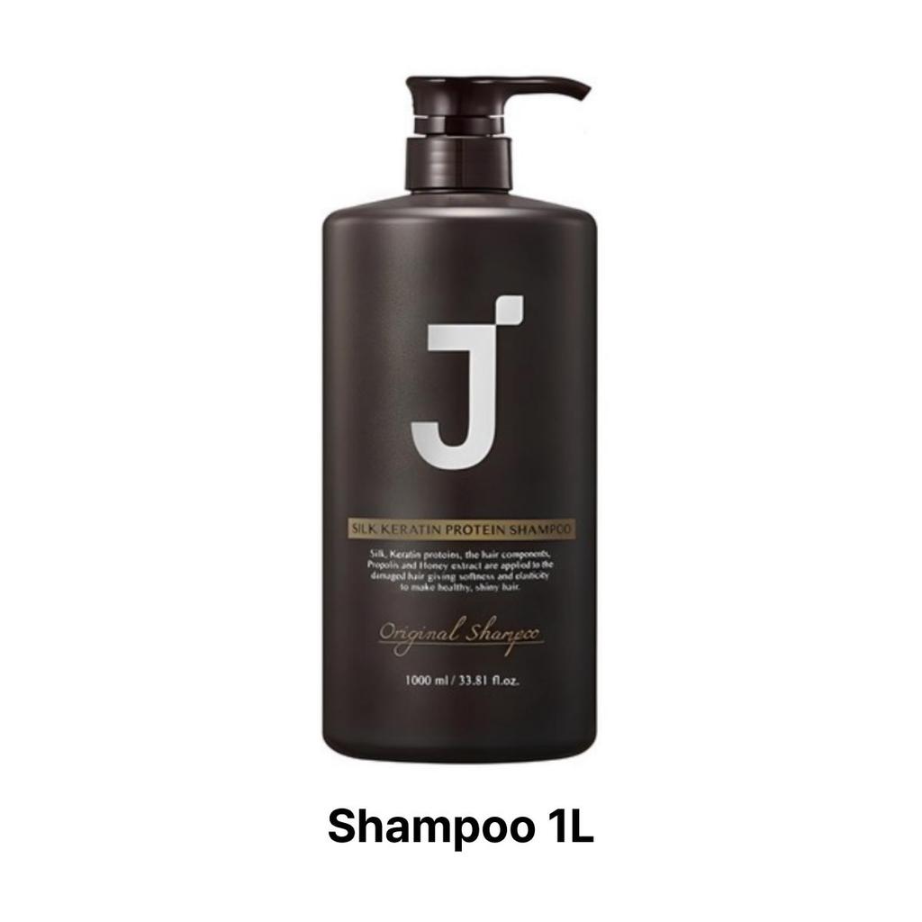 [JSOOP] Silk Keratin Protein Shampoo 1L + Purple J Waterpack 200g (No-Wash Hair Treatment)