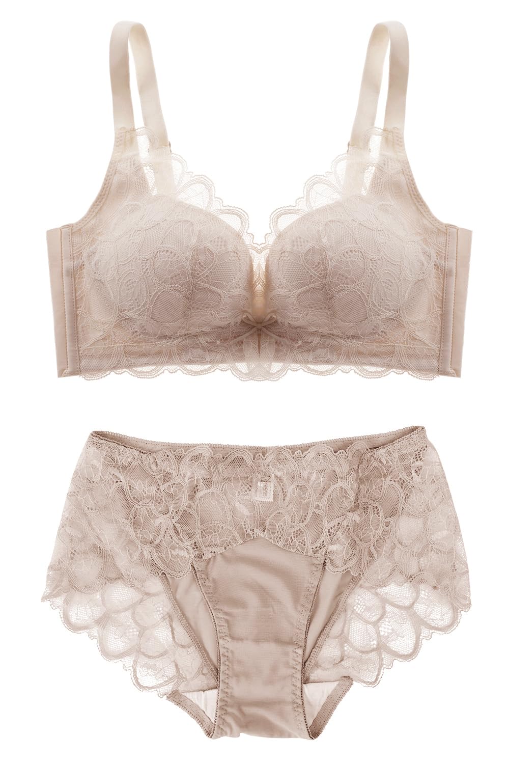 

Модель представлена в мягком и тонком бюстгальтере [Charmake Body] anan, бюстгальтер, шорты, высокая боковина, без косточек, (сероватый, S)