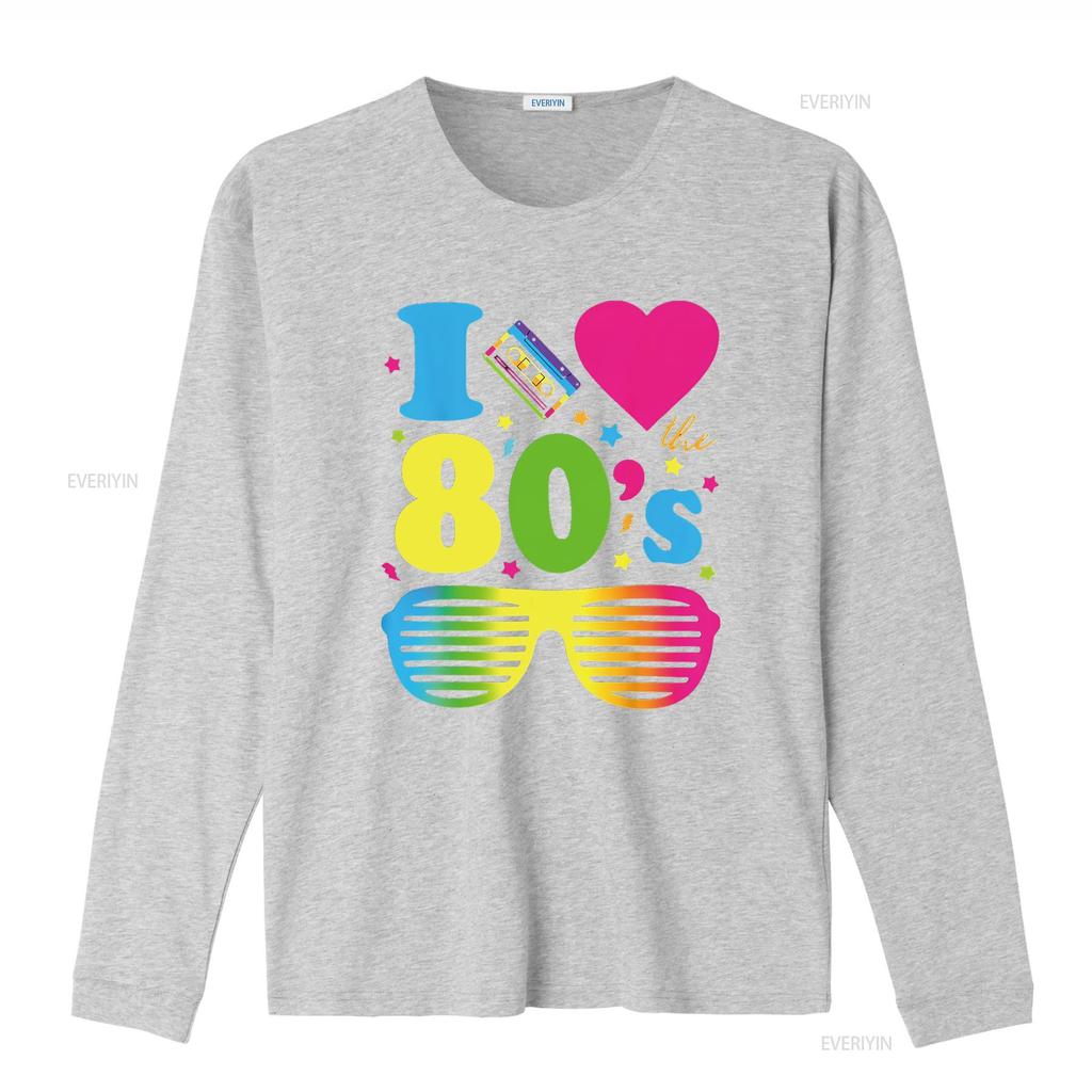 I Love The 80S Clothes For Women Party Funny T Shirt Vintage Washed Casual Slightly Soft Graphic Comfortable Breathable Unisex