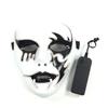 Máscara de Cosplay Asesino de Halloween Danza de Fantasmas Disfraces de Miedo Decoración Máscara Brillante Aterradora Máscara LED Thriller Máscara de Diablo Para Hombres