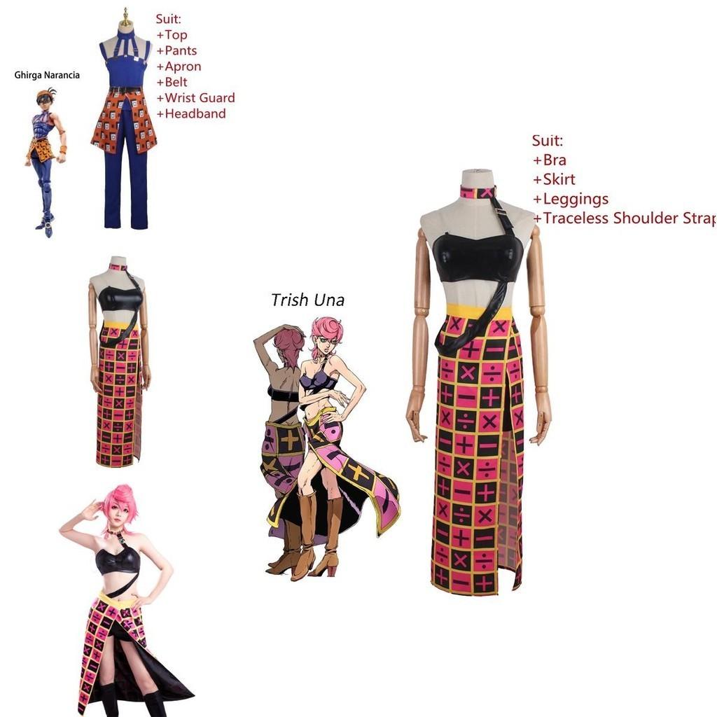 Jojo's Bizarre Adventure Cosplay Costume Elastic Breathable High Quality For Halloween Comic Con Role Play