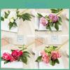 Peony Artificial Flower Decor With Silk Material For Wedding Home Office Display