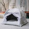 Kolip Foldable Pet Tent Kitten Dog Cat House Semi-enclosed Pet Kennel Products Suitable For All Seasons