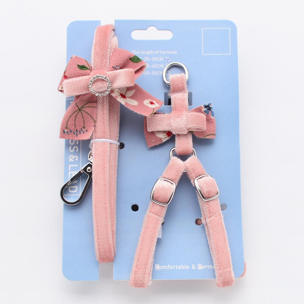 Pet Supplies Cat Puppy Leash Walking Dog Leash Small Puppy Chest Strap