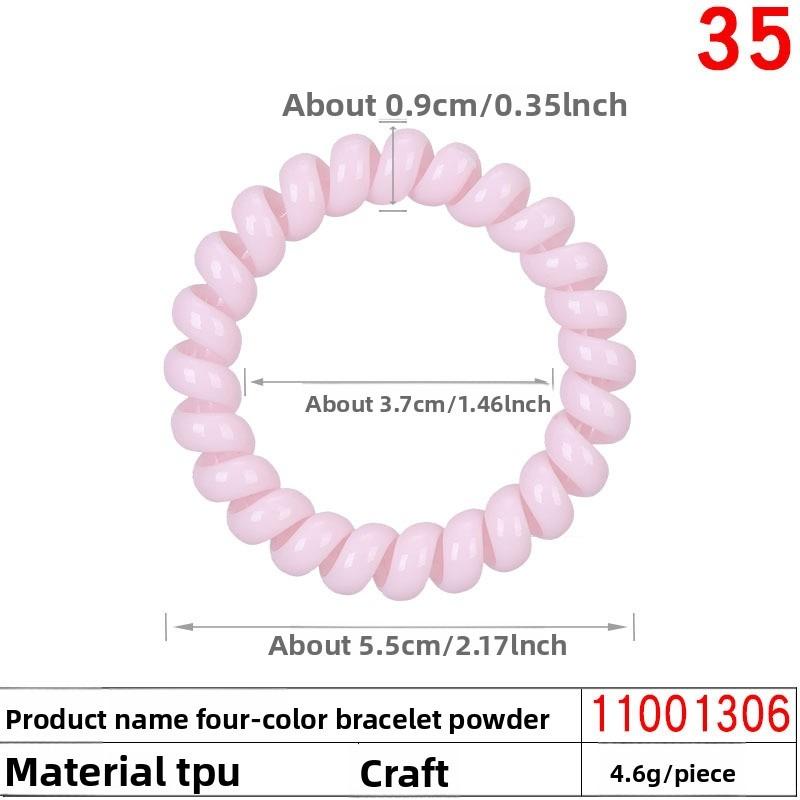 

Резинка для волос в виде телефонного шнура Женская резинка для волос Повязка для волос Летняя Высокоэластичная резинка Повязка для волос Головной убор Кожаный чехол